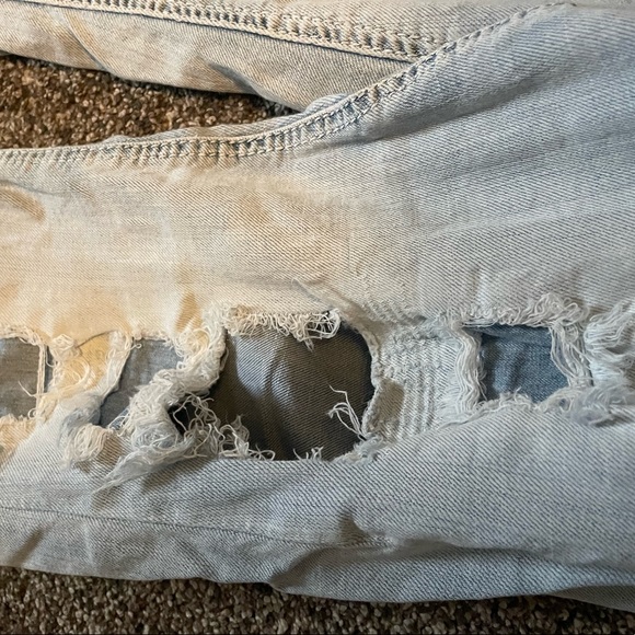 Silver Super Stretch Boyfriend Jeans - Picture 3 of 8